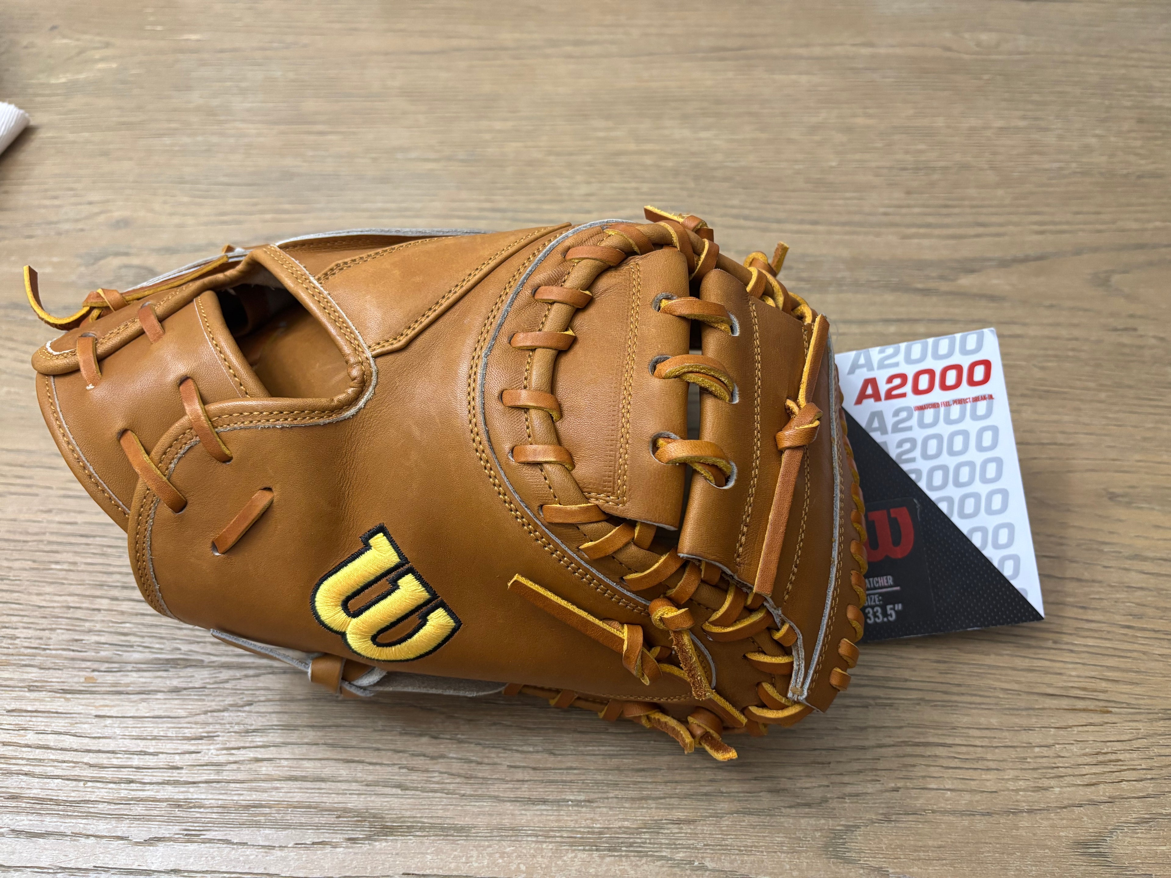 Wilson A2000 M23 Glove Day Series 33.5” Catcher’s Mitt – Saddle Tan